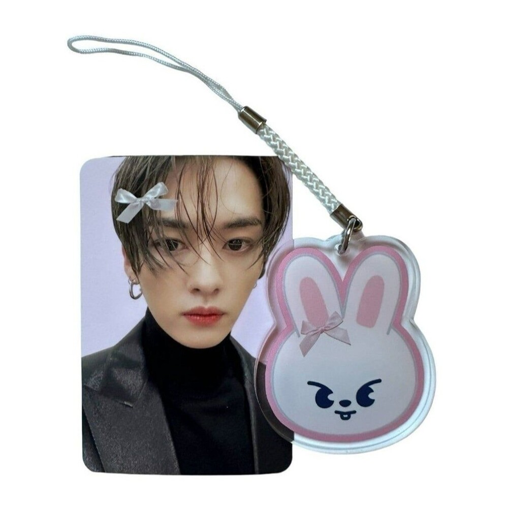 LEE KNOW Leebit Skz Skzoo Keychain Phone Light Stick Face Charm kpop deco kawaii